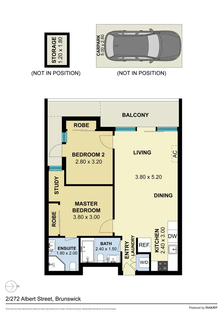 Floorplan of Homely apartment listing, 2/272 Albert Street, Brunswick VIC 3056