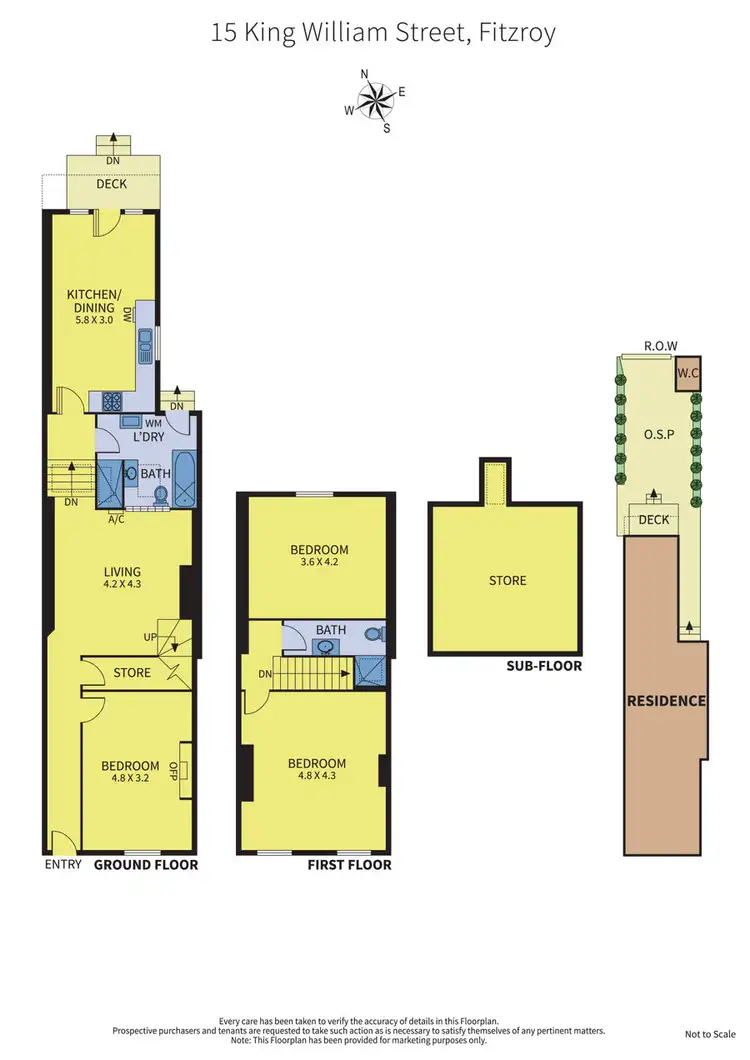 Floorplan of Homely house listing, 15 King William Street, Fitzroy VIC 3065