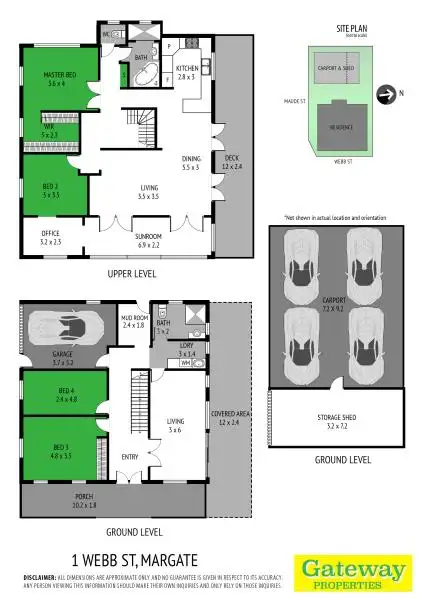 Floorplan of Homely house listing, 1 WEBB STREET, Margate QLD 4019