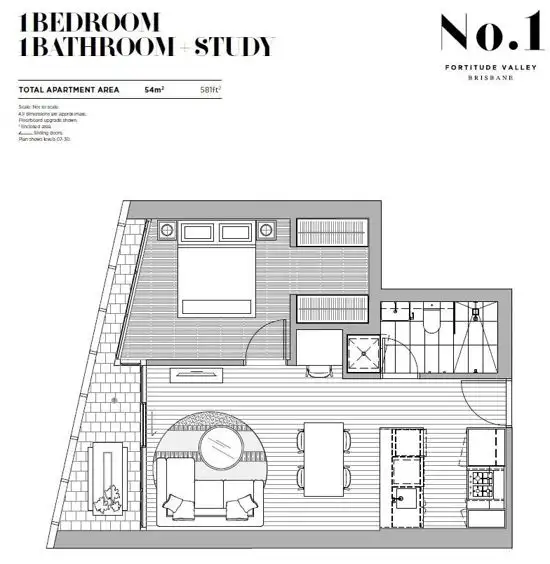 Floorplan of Homely apartment listing, 31604/191 Brunswick Street, Fortitude Valley QLD 4006