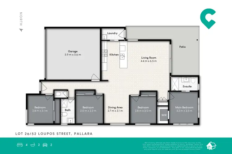 Floorplan of Homely house listing, 52 Loupos Street, Pallara QLD 4110