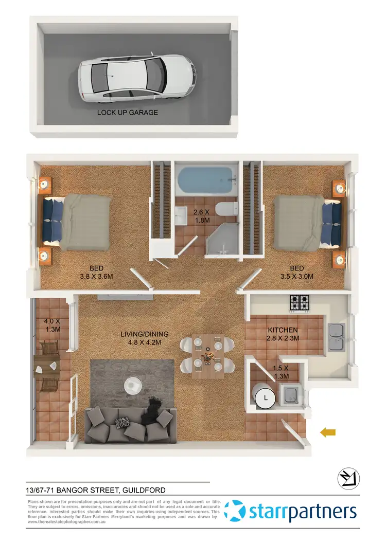 Floorplan of Homely unit listing, 9/60-62 Pitt Street, Granville NSW 2142