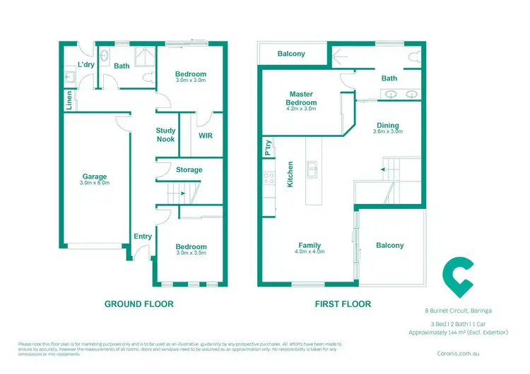 Floorplan of Homely house listing, 8 Burnet Circuit, Baringa QLD 4551
