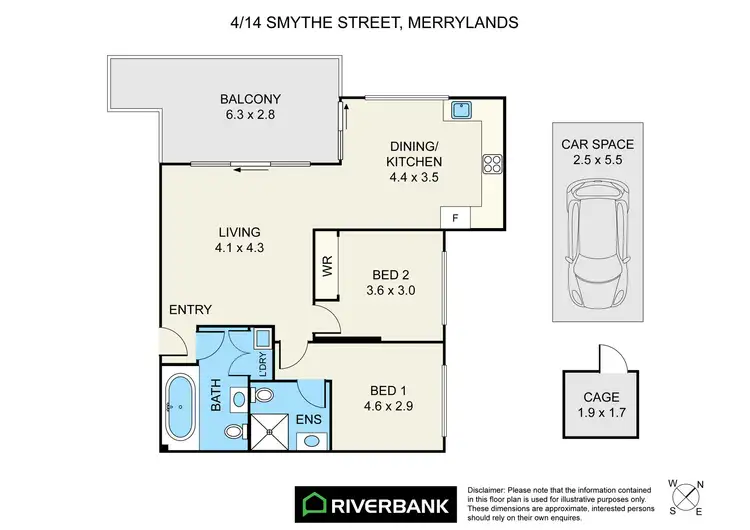 Floorplan of Homely unit listing, 4/14-16 Smythe Street, Merrylands NSW 2160