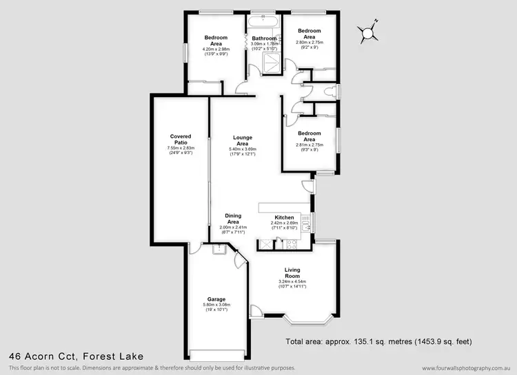 Floorplan of Homely house listing, 46 Acorn Cct, Forest Lake QLD 4078