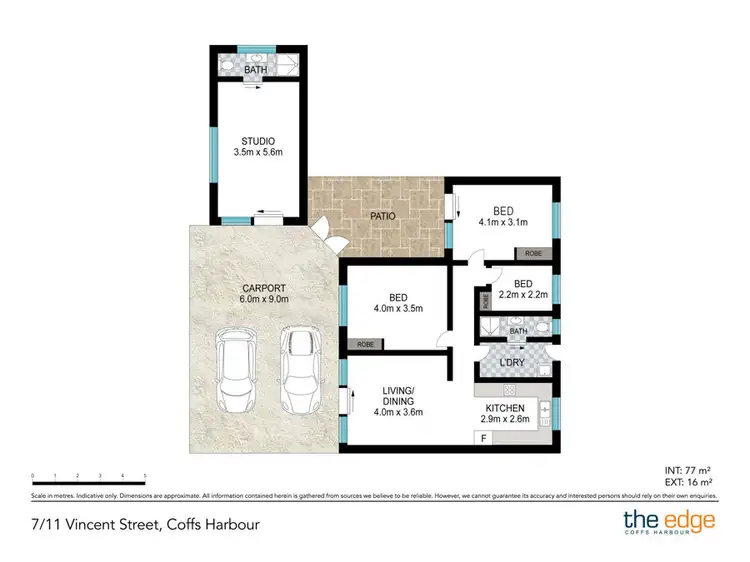 Floorplan of Homely unit listing, 7/11 Vincent Street, Coffs Harbour NSW 2450