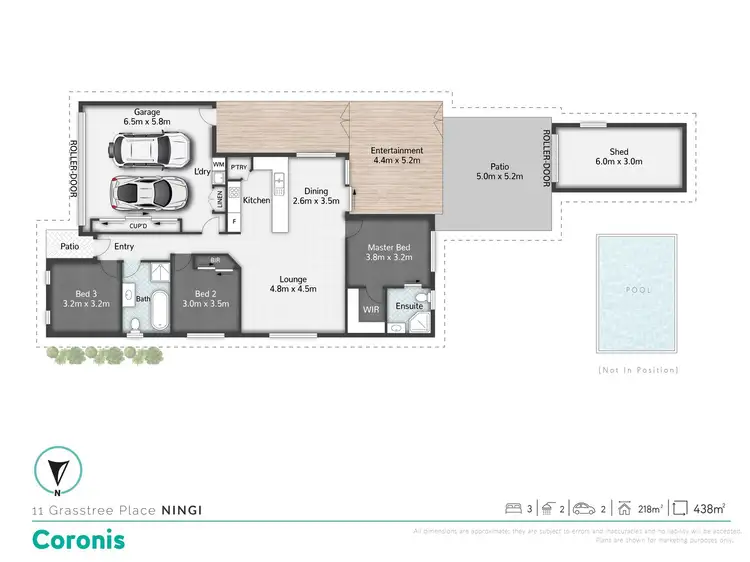Floorplan of Homely house listing, 11 Grasstree Place, Ningi QLD 4511
