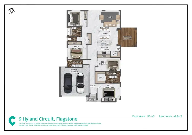 Floorplan of Homely house listing, 9 Hyland Circuit, Flagstone QLD 4280