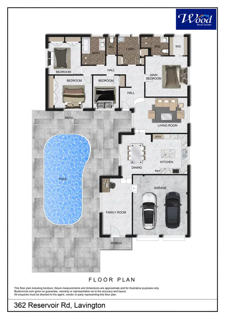 Floorplan of Homely house listing, 362 Reservoir Rd, Lavington NSW 2641