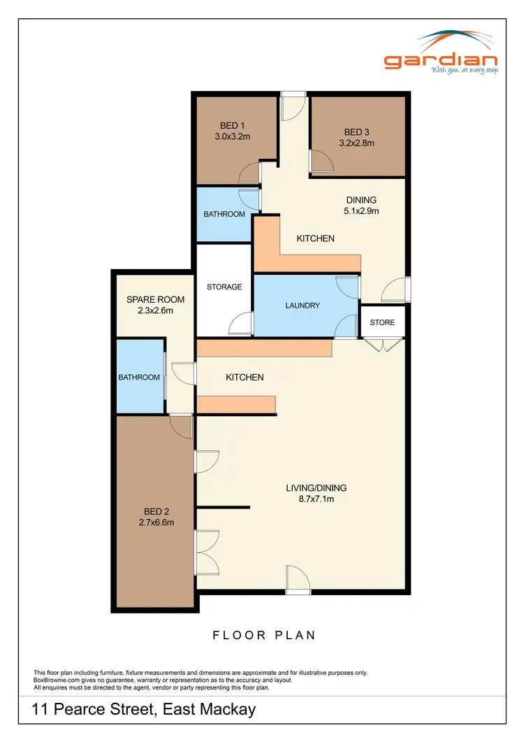 Floorplan of Homely house listing, 11 Pearce Street, East Mackay QLD 4740