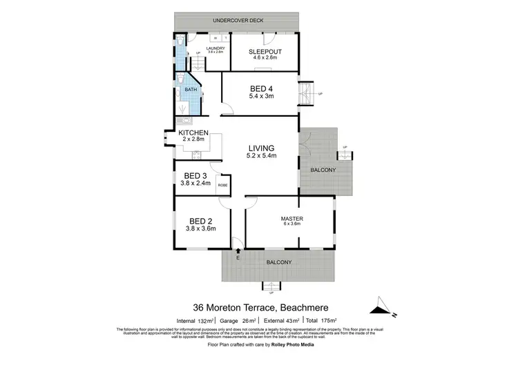 Floorplan of Homely house listing, 36 Moreton Terrace, Beachmere QLD 4510