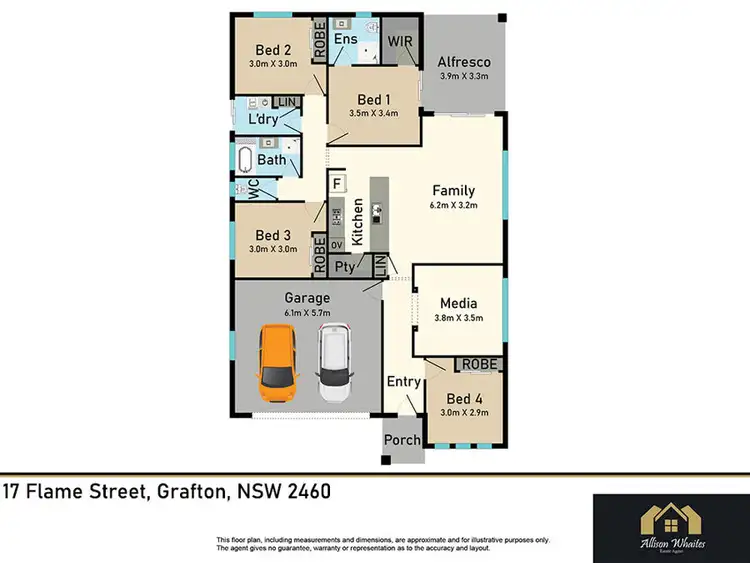 Floorplan of Homely house listing, 17 Flame Street, Grafton NSW 2460