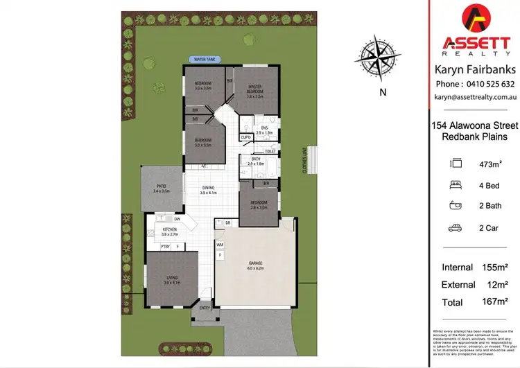 Floorplan of Homely house listing, 154 ALAWOONA STREET, Redbank Plains QLD 4301