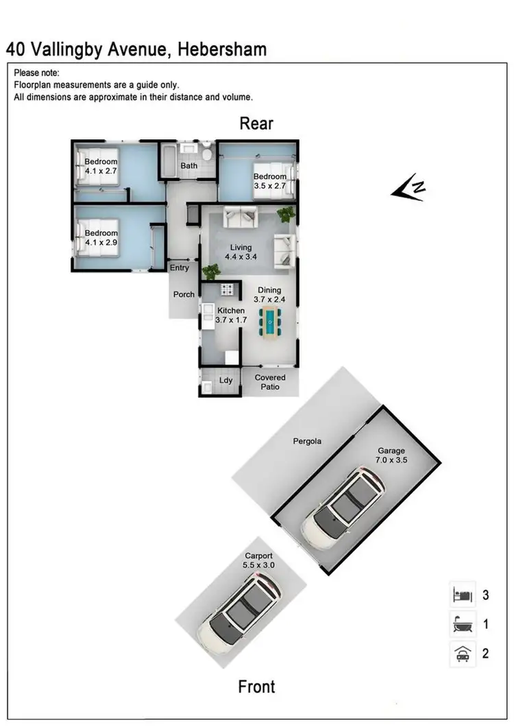 Floorplan of Homely house listing, 40 Vallingby Avenue, Hebersham NSW 2770