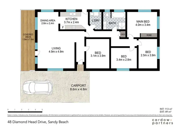 Floorplan of Homely house listing, 48 Diamond Head Drive, Sandy Beach NSW 2456