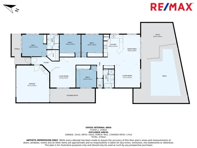 Floorplan of Homely house listing, 14 Mimosa Crescent, Currimundi QLD 4551