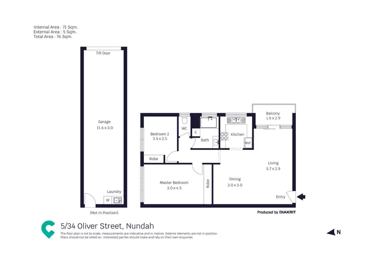 Floorplan of Homely unit listing, 5/34 Oliver Street, Nundah QLD 4012