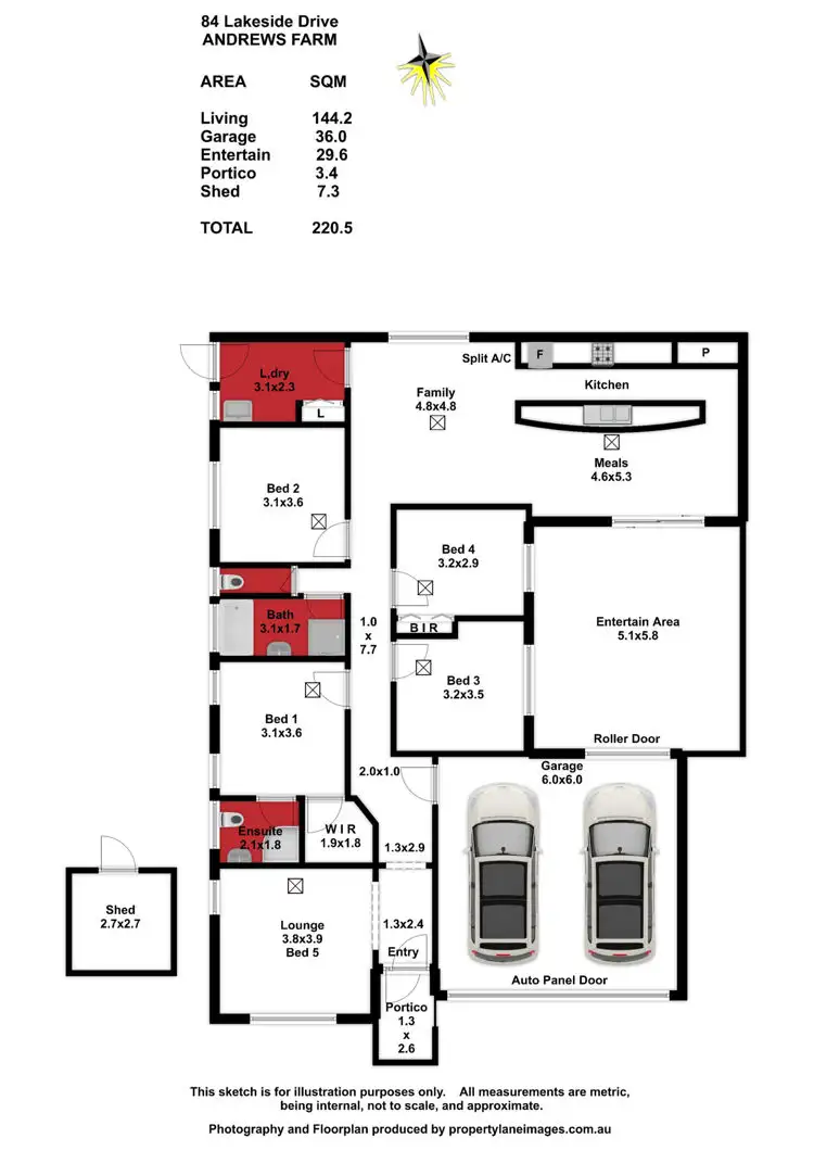 Floorplan of Homely house listing, 84 Lakeside Drive, Andrews Farm SA 5114