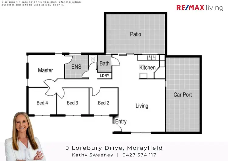 Floorplan of Homely house listing, 9 Lorebury Drive, Morayfield QLD 4506