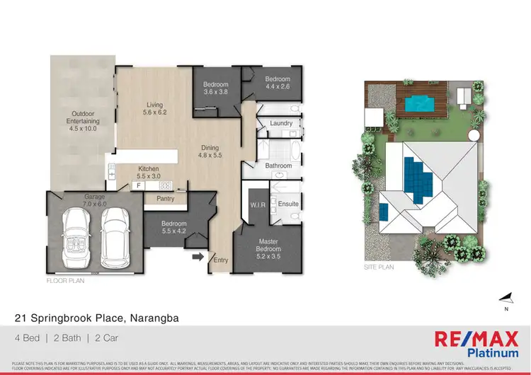 Floorplan of Homely house listing, 21 Springbrook Place, Narangba QLD 4504