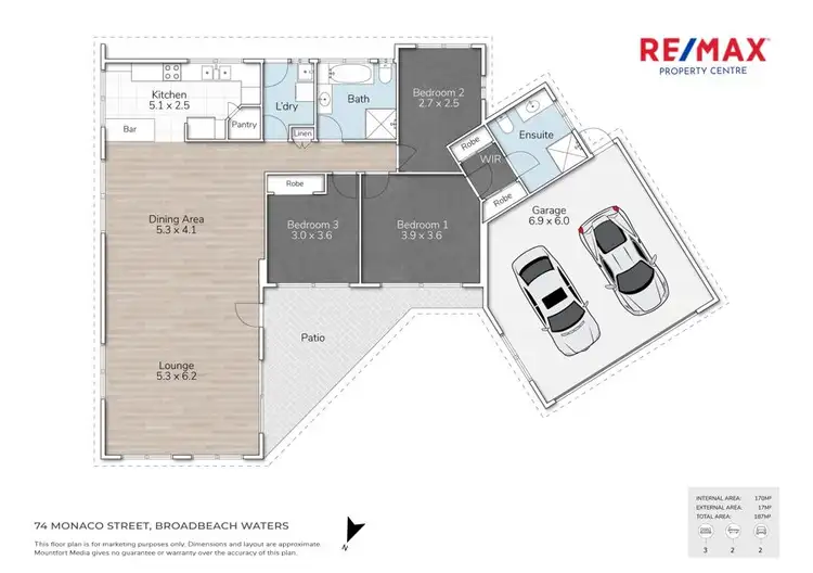 Floorplan of Homely house listing, 74 Monaco Street, Broadbeach Waters QLD 4218