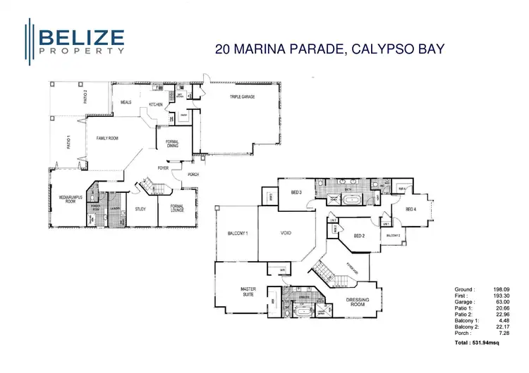 Floorplan of Homely house listing, 20 Marina Parade, Jacobs Well QLD 4208