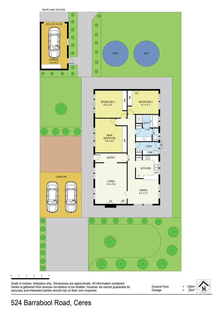 Floorplan of Homely house listing, 524 Barrabool Road, Ceres VIC 3221