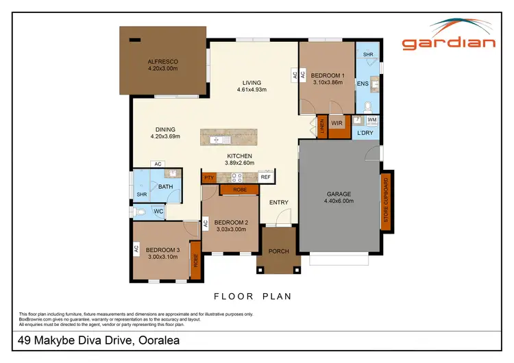 Floorplan of Homely house listing, 49 Makybe Diva Drive, Ooralea QLD 4740
