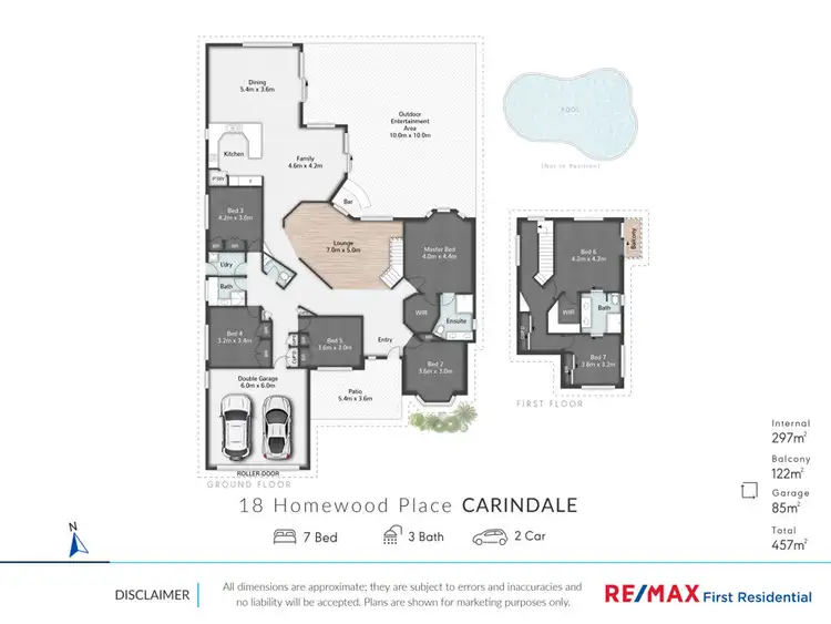 Floorplan of Homely house listing, 18 Homewood Pl, Carindale QLD 4152
