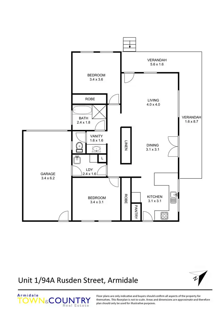 Floorplan of Homely house listing, 1/ 94a Rusden Street, Armidale NSW 2350
