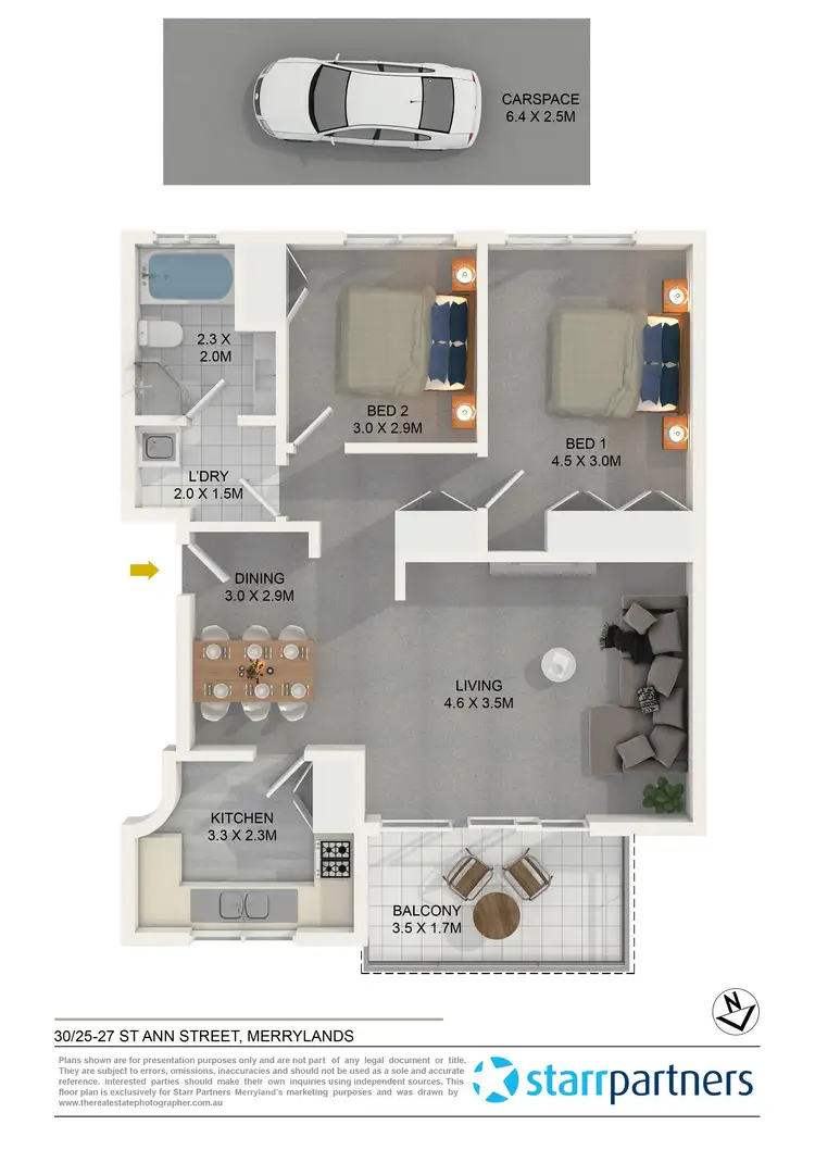 Floorplan of Homely unit listing, 30/25-27 St Ann Street, Merrylands NSW 2160