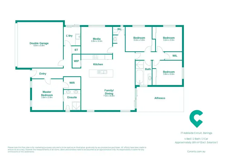 Floorplan of Homely house listing, 77 Adelaide Circuit, Baringa QLD 4551