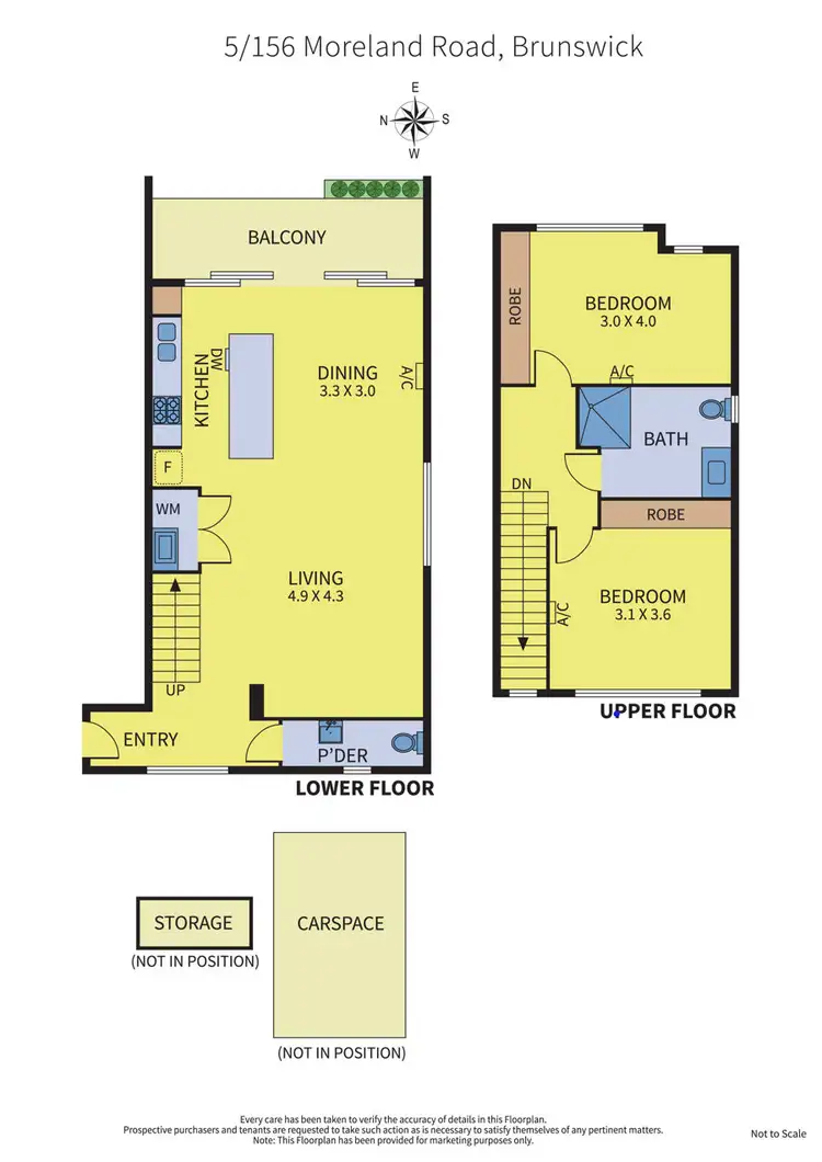 Floorplan of Homely apartment listing, 5/156 Moreland Road, Brunswick VIC 3056