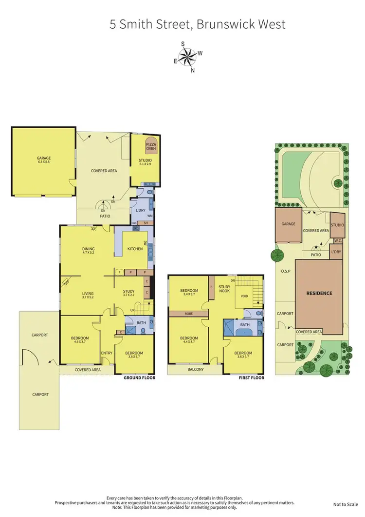 Floorplan of Homely house listing, 5 Smith Street, Brunswick West VIC 3055