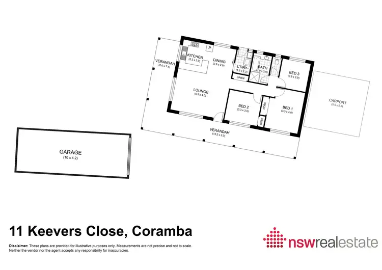 Floorplan of Homely house listing, 11 Keevers Close, Coramba NSW 2450