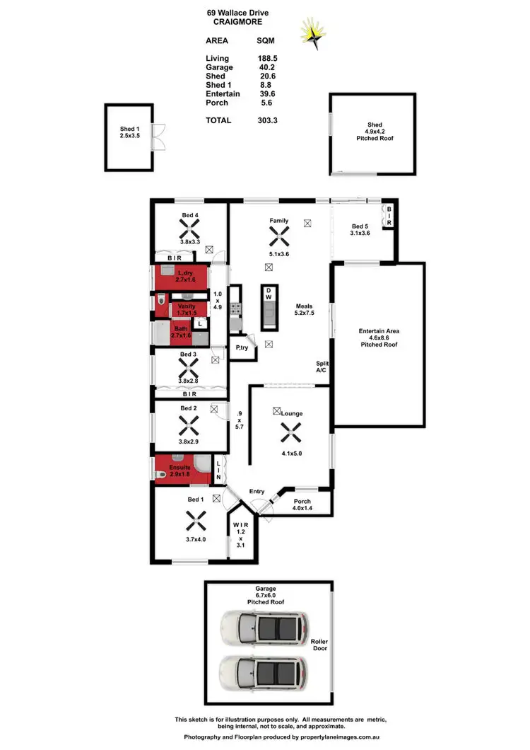 Floorplan of Homely house listing, 69 Wallace Drive, Craigmore SA 5114