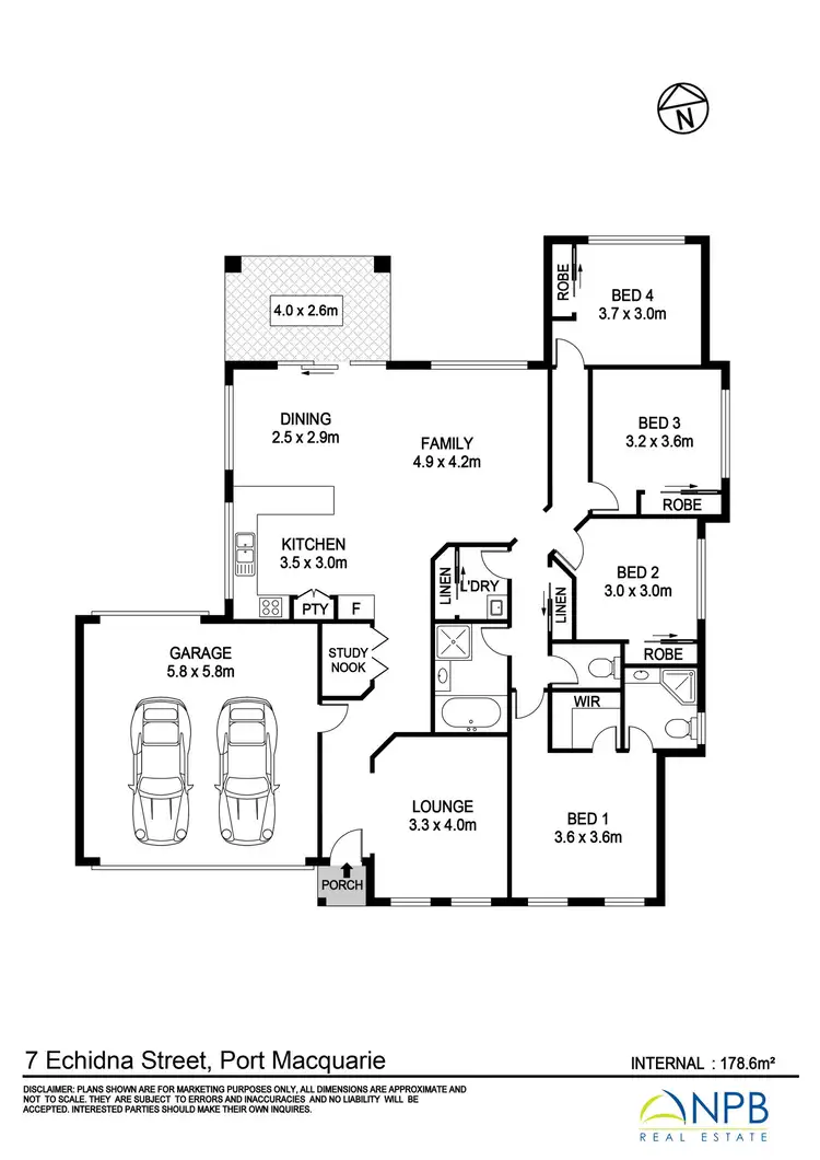 Floorplan of Homely house listing, 7 Echidna Street, Port Macquarie NSW 2444