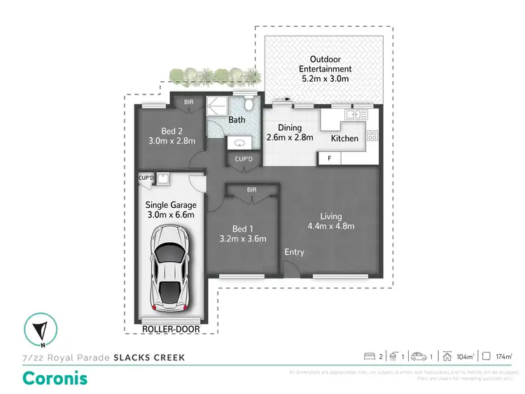 Floorplan of Homely townhouse listing, 7/22 Royal Parade, Slacks Creek QLD 4127