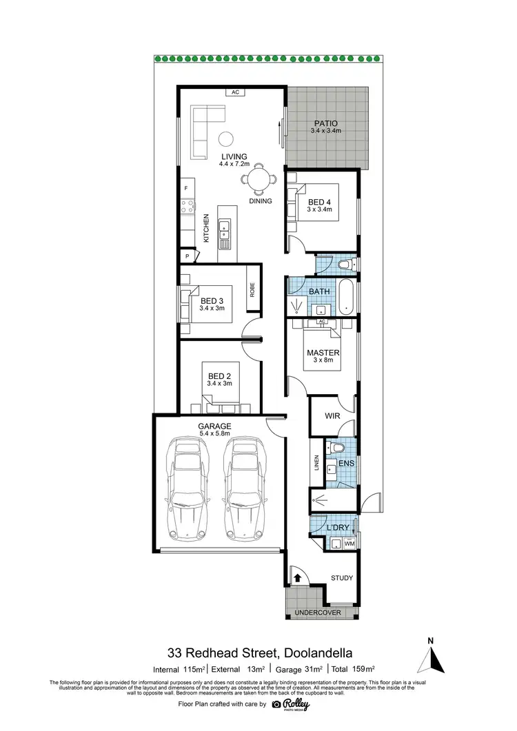 Floorplan of Homely house listing, 33 Redhead street, Doolandella QLD 4077