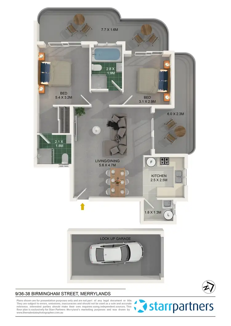 Floorplan of Homely unit listing, 9/36-38 Birmingham Street, Merrylands NSW 2160
