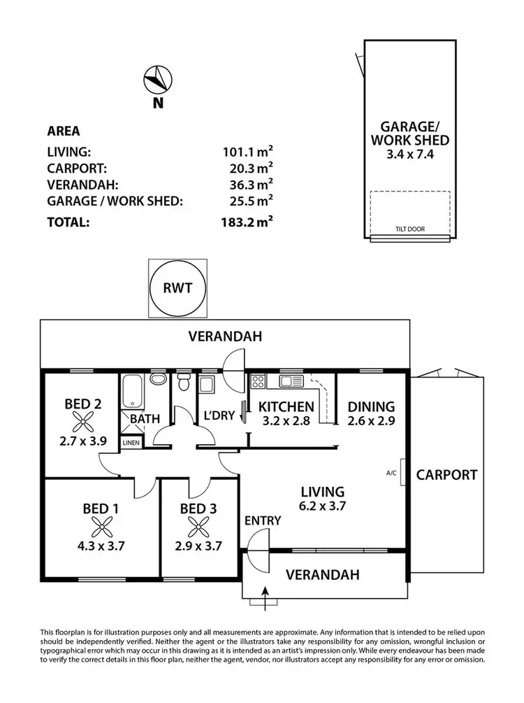Floorplan of Homely house listing, 15 Peart, Murray Bridge SA 5253