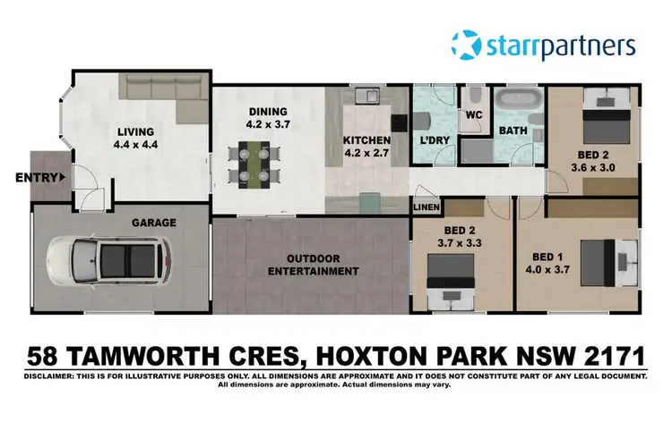 Floorplan of Homely house listing, 58 Tamworth Crescent, Hoxton Park NSW 2171