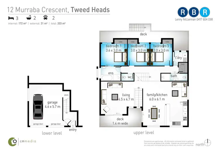 Floorplan of Homely house listing, 12 Murraba Crescent, Tweed Heads NSW 2485