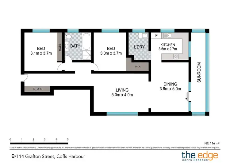 Floorplan of Homely unit listing, 9/114 Grafton Street, Coffs Harbour NSW 2450