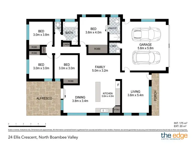 Floorplan of Homely house listing, 24 Ellis Crescent, North Boambee Valley NSW 2450