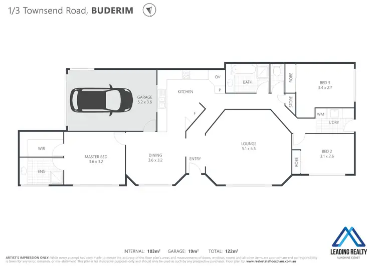 Floorplan of Homely unit listing, 1/3 Townsend Rd, Buderim QLD 4556