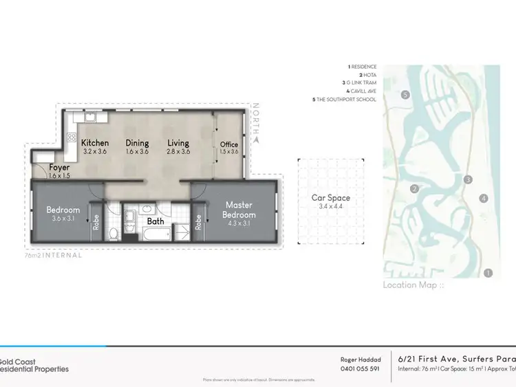 Floorplan of Homely unit listing, 6/21 First Avenue, Surfers Paradise QLD 4217