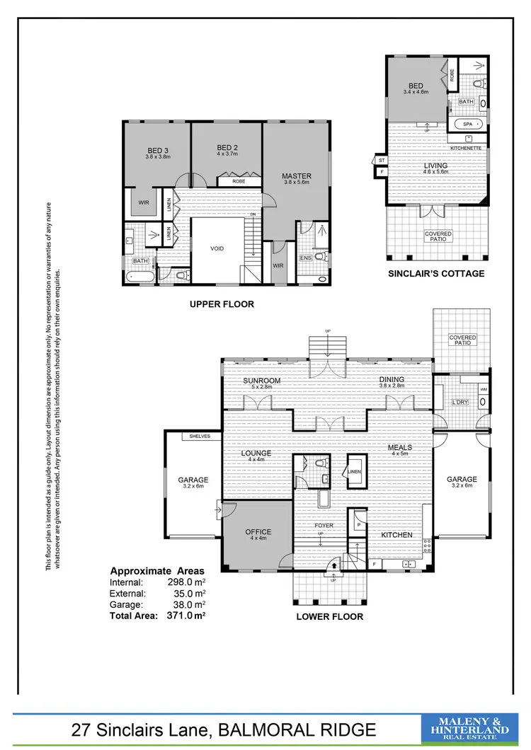Floorplan of Homely house listing, 27 Sinclairs Lane, Balmoral Ridge QLD 4552