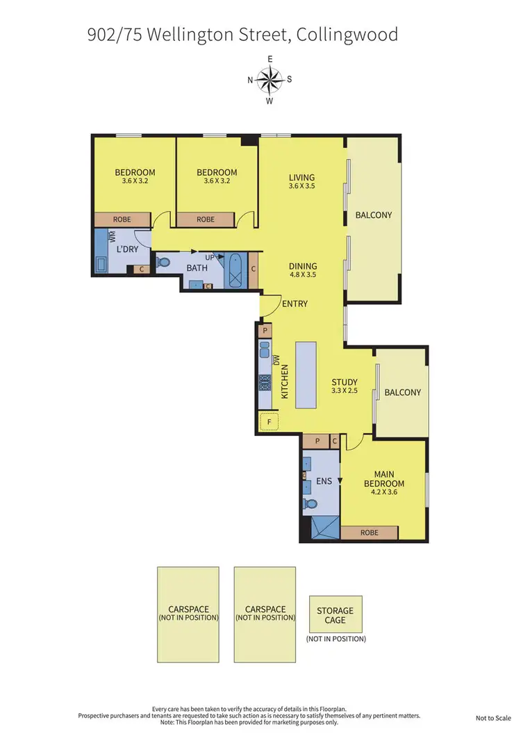 Floorplan of Homely apartment listing, 902/75 Wellington Street, Collingwood VIC 3066