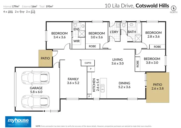 Floorplan of Homely house listing, 10 Lila Drive, Cotswold Hills QLD 4350